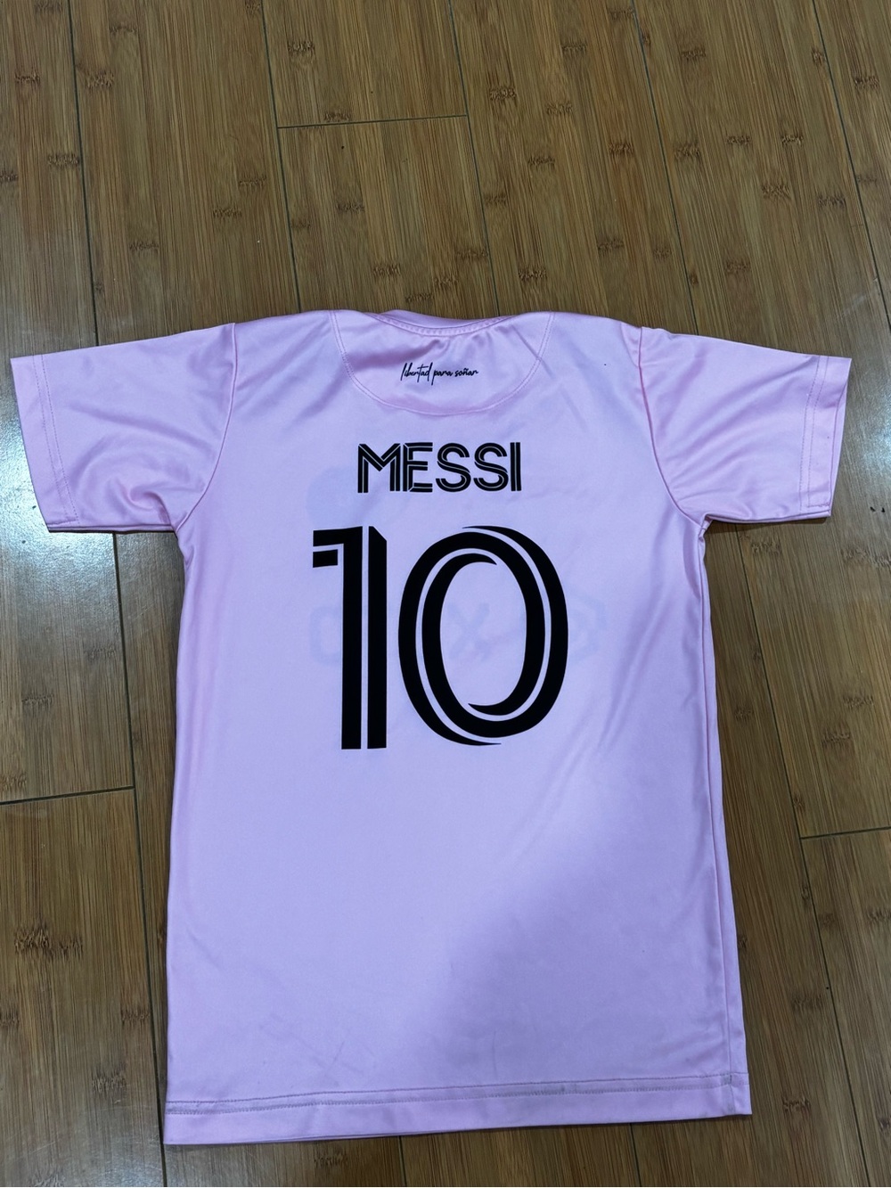 Messi 10 Kids' Pink Soccer Jersey